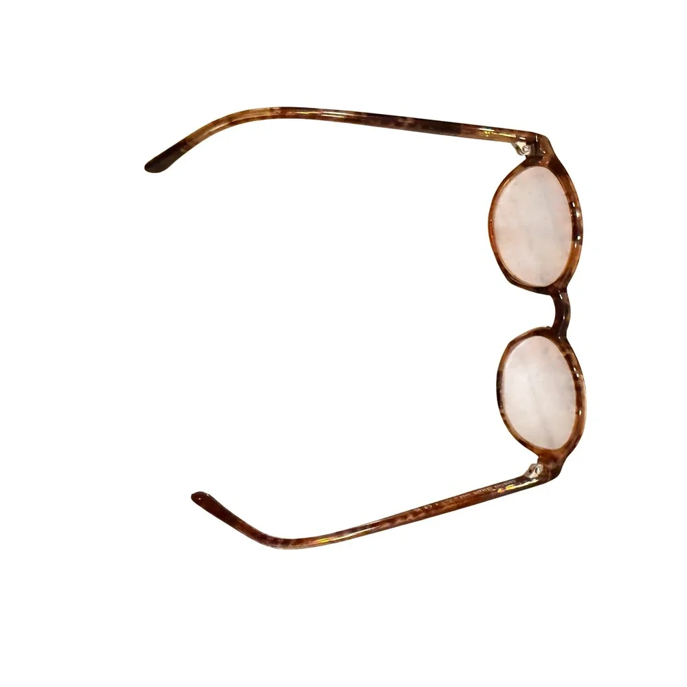 Giorgio Armani Round Tortoise Eyeglass FRAMES 47-19-140 Italy Designer Panto - Picture 8 of 12